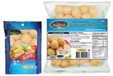 Fried fish ball stuffed tuna