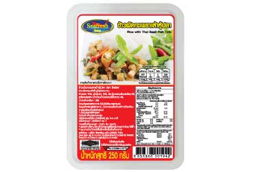 Rice with thai basil fish tofu