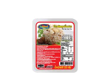 ข้าวผัดลูกชิ้นปลา